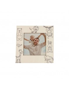 PORTAFOTOS MADERA PARA COLOREAR CON 5 CERAS 2