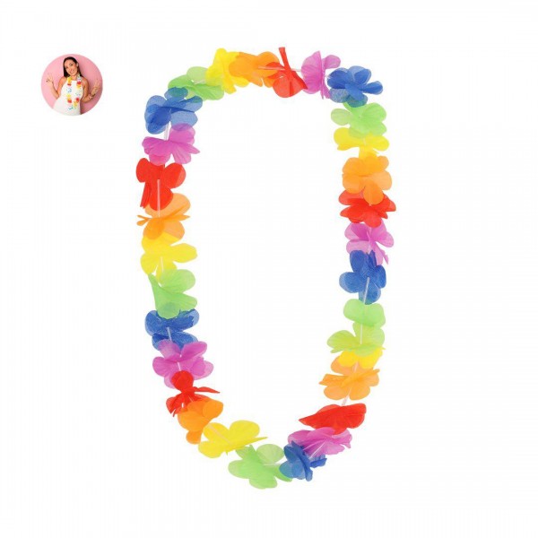 PACK DE 10 COLLARES HAWAIANO DE FLORES