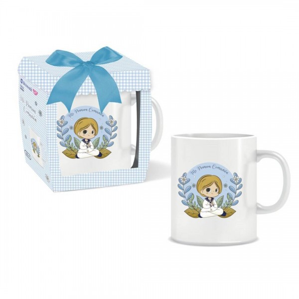 TAZA NINO PRIMERA COMUNIoN EN CAJA REGALO