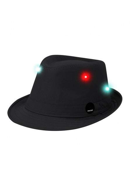 SOMBRERO CON LUCES LED FIESTA NEGRO