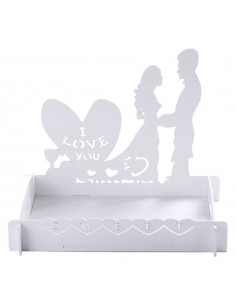 EXPOSITOR DE MADERA TROQUELADO BODA