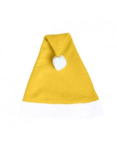 GORRO PAPA NOEL AMARILLO