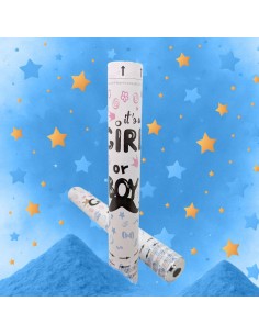 CANON CONFETIS REVELACION GENERO SEXO AZUL NINO