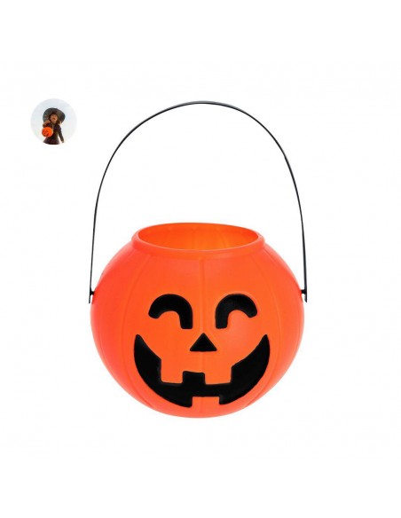 CESTA HALLOWEEN CALABAZA CON ASA